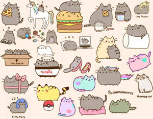 Look How Adorbale This Pusheen Sticker Is! Wallpaper