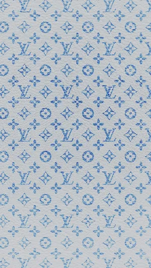 Look Stylish In Louis Vuitton's Classic Blue Wallpaper