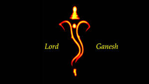 Lord Ganesh Black Digital Artwork Wallpaper