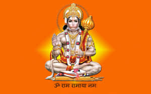 Lord Hanuman Meditative Pose Wallpaper