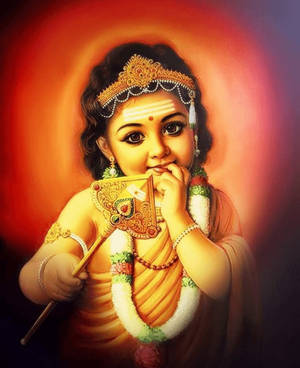 Lord Murugan 4k Baby Holding Vel Wallpaper