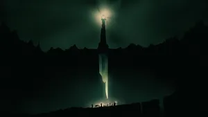 Lord Of The Rings Landscape Emerald Castle Wallpaper