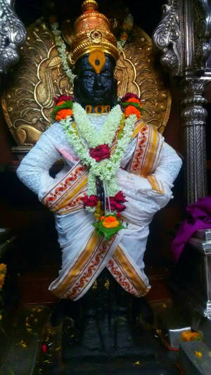 Lord Pandurang In White Garment Wallpaper