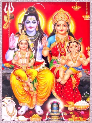 Lord Shiva Family Hindu Gods Wallpaper