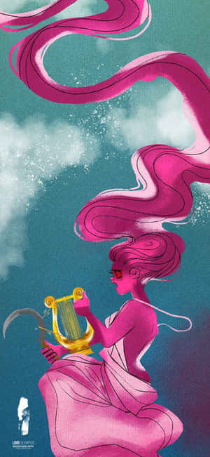 Lore Olympus Webtoon Playing Instrument Wallpaper