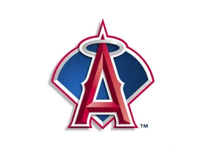 Los Angeles Angels Logo On White Wallpaper