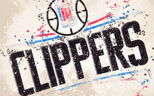 Los Angeles Clippers Paint Art Wallpaper