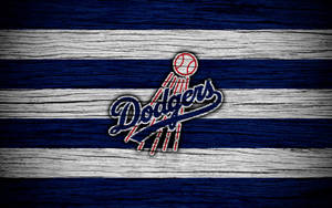 Los Angeles Dodgers Wooden Design Wallpaper