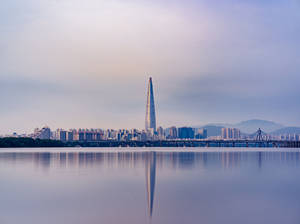 Lotte World Tower In Seoul Wallpaper