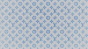 Louis Vuitton Aesthetic Blue And White Wallpaper