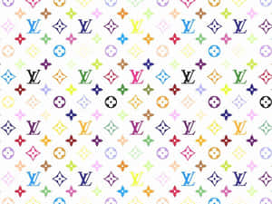 Louis Vuitton Monogram White Base Desktop Wallpaper