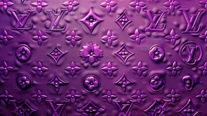 Louis Vuitton Purple Pattern Texture Wallpaper
