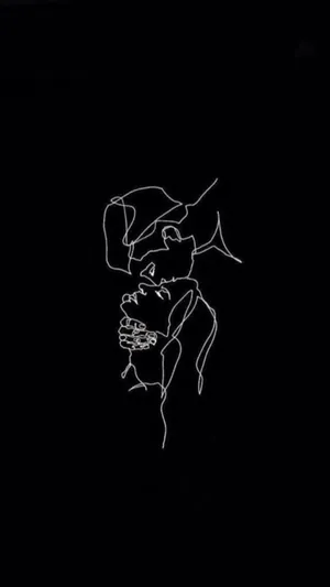 Love And Togetherness - A Beautiful Black Couple Wallpaper