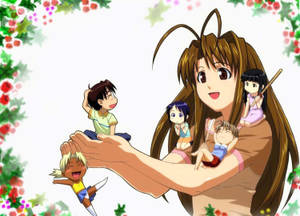 Love Hina Chibi Art Wallpaper