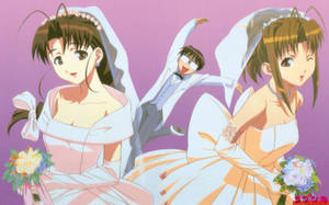 Love Hina Keitaro Brides Wallpaper