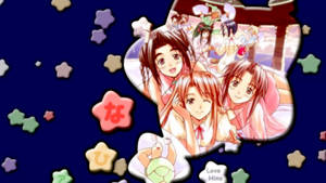 Love Hina Pajama Party Wallpaper