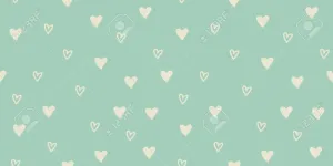 Love Is In The Air With Mint Green Hearts Wallpaper