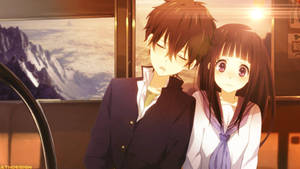 Lovely Hyouko Aesthetic Anime Couple Wallpaper