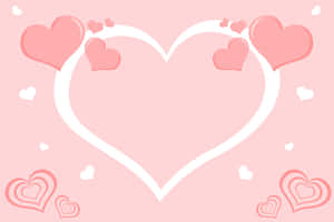 Lovely_ Pink_ Hearts_ Background Wallpaper