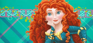 Lovely Teal Merida Art Wallpaper