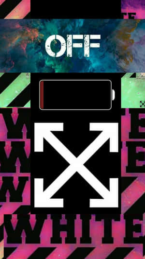 Low Battery Off White Iphone Wallpaper