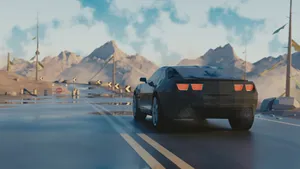 Low Poly Chevrolet Camaro Wallpaper