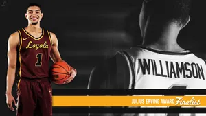 Loyola Player Lucas Williamson For Julius Erving Award Wallpaper