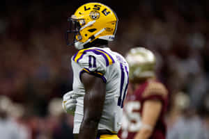 Lsu Football Player Standing Wallpaper