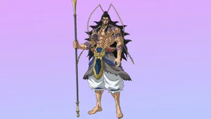 Lu Bu, Unstoppable Hero From Record Of Ragnarok Wallpaper