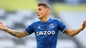 Lucas Digne Doing A Shrug Wallpaper