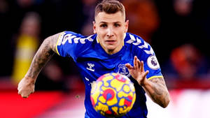 Lucas Digne Eyes On The Ball Wallpaper