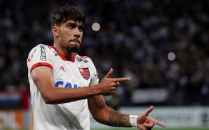 Lucas Paquetá Doing Finger Guns Wallpaper