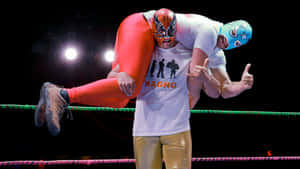 Lucha Libre Wrestling Action Wallpaper