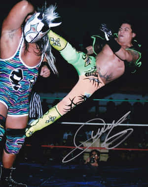 Luchador_ Kick_ Mid Match Wallpaper