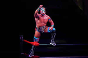 Luchador Performingin Ring Wallpaper