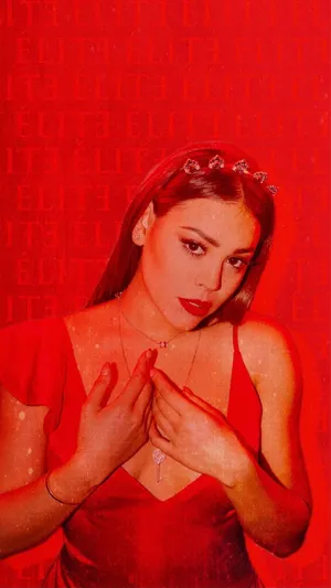 Lucrecia Montesinos Hendrich From The Tv Series Elite In A Bold Red Outfit. Wallpaper