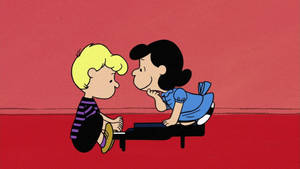 Lucy Van Pelt And Schroeder Wallpaper