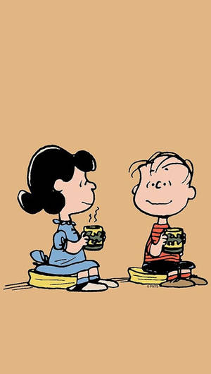 Lucy Van Pelt Beige Poster Wallpaper