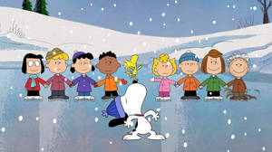 Lucy Van Pelt Ice Skating Wallpaper