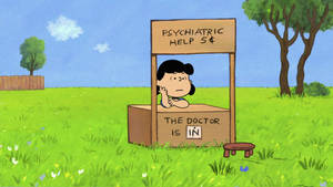 Lucy Van Pelt Psychiatric Booth Wallpaper