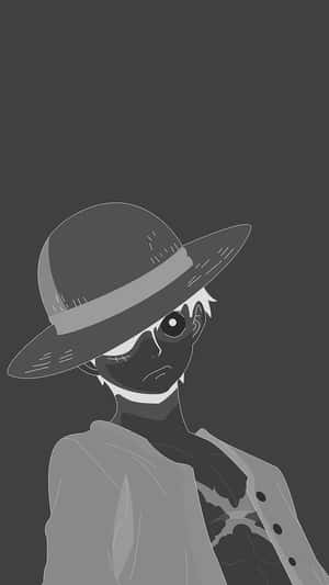 Luffy Black And White 800 X 1422 Wallpaper