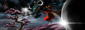 Luffy Fighting Kaido One Piece Wano 4k Wallpaper