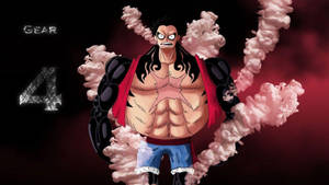 Luffy Gear 4 Pink Steam Wallpaper