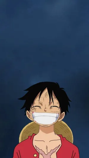 “luffy Laughing Out Loud” Wallpaper