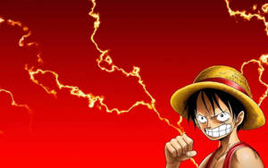 Luffy One Piece Fierce Look Wallpaper