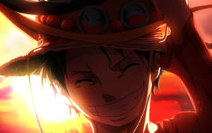 Luffy Smile On Sunset Wallpaper