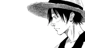 Luffy Strikes A Pose Wallpaper