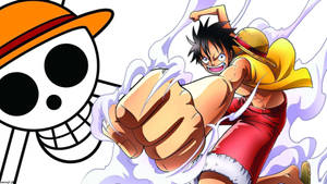 Luffy Strong Punch Chopper Wallpaper