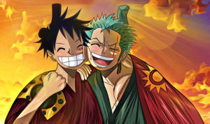 Luffy Zoro Best Friend Love Desktop Wallpaper