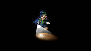 Luigi's Mansion Luigi Using Strobulb Wallpaper